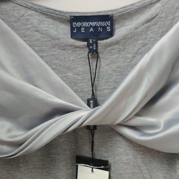 Emporio Armani Jeans Stretch Jersey Top - Picture 2 of 6